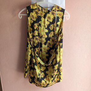 Topshop Floral Blouse, US 0, UK4